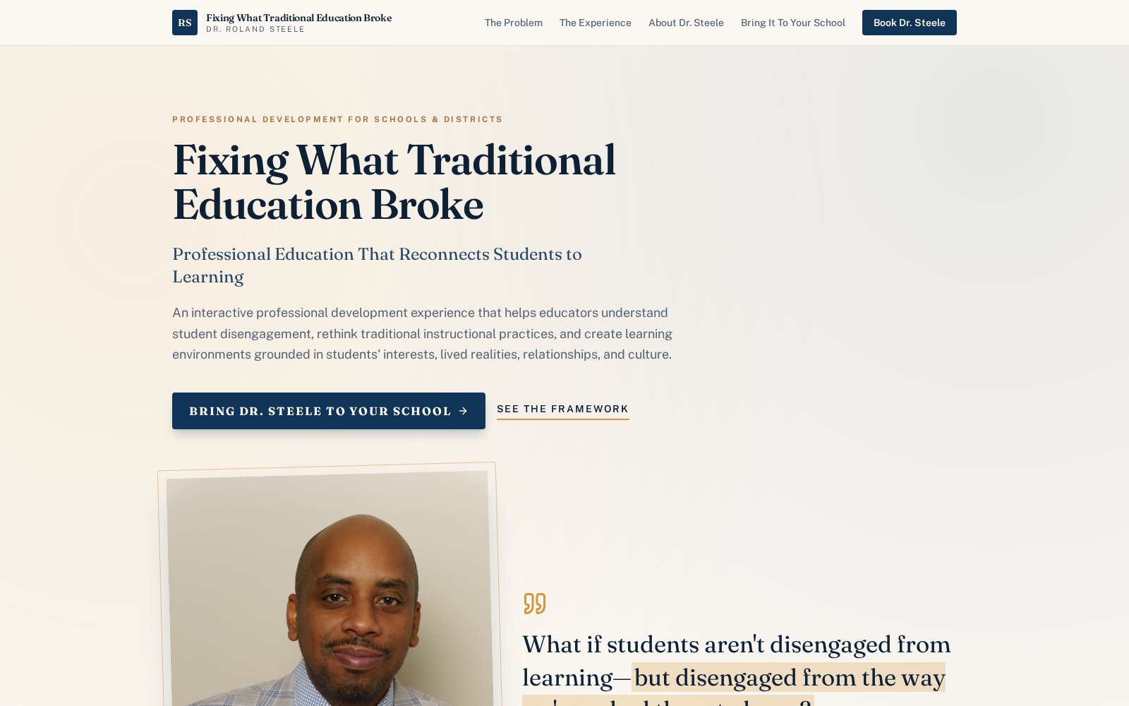 Roland Steele website preview